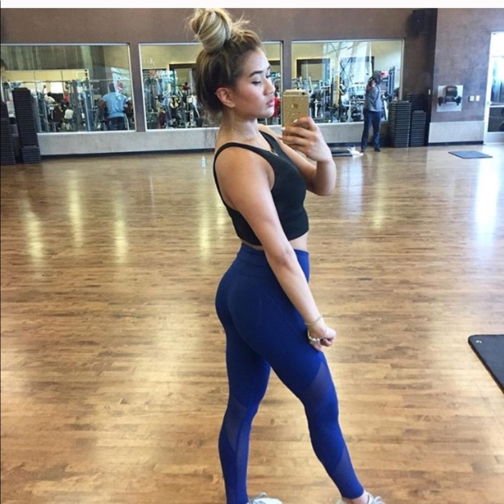 VSX mesh blue high waist legging